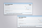 Blank Check Template, a Stationery Template by DesignerCandies (Thumbnail 2 of 2)
