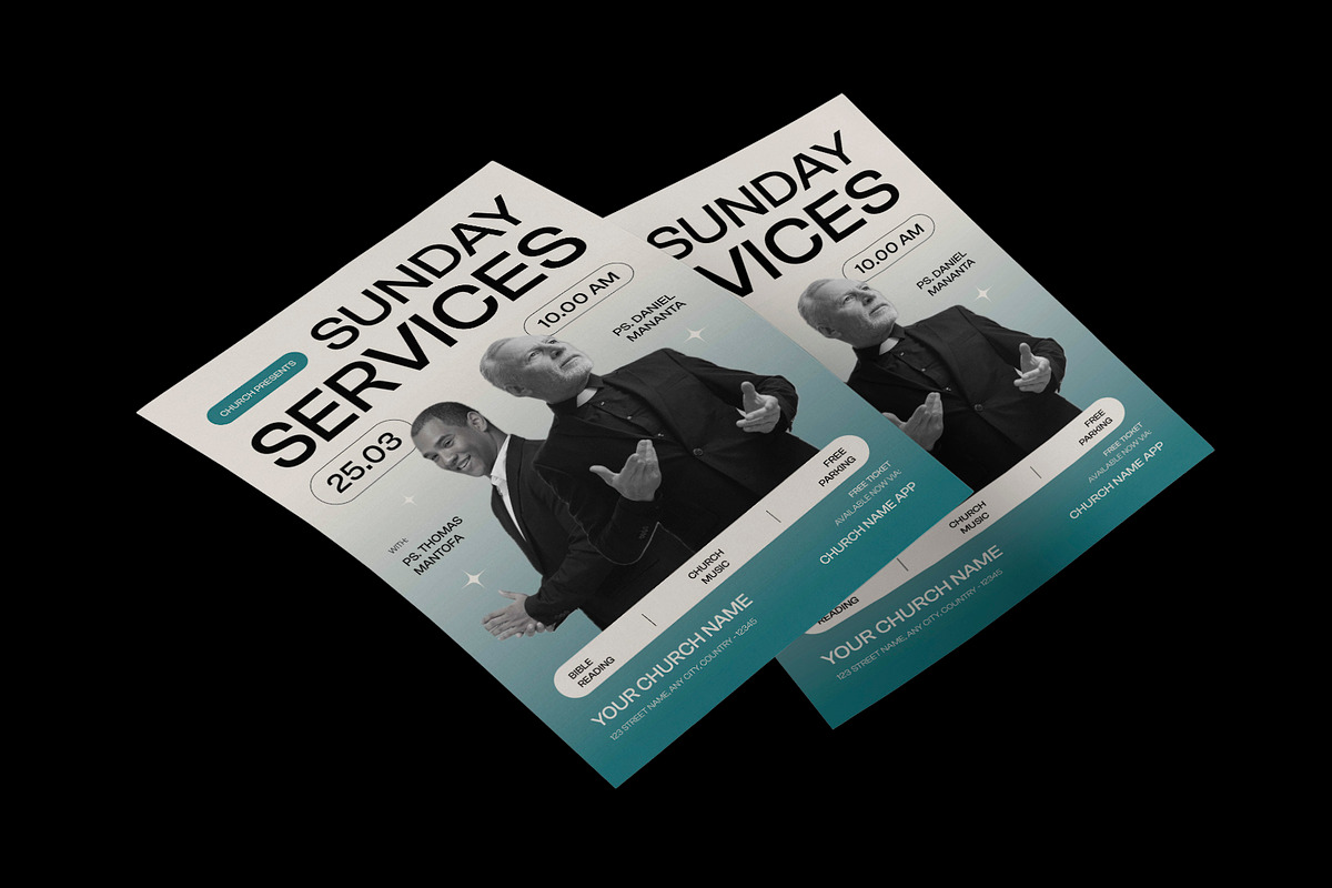 Sunday Church Flyer preview 3