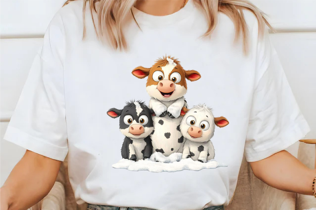 Funny Christmas Cow Clipart PNG, a Seasonal Illustration by designcity5 (Photo 3 of 5)