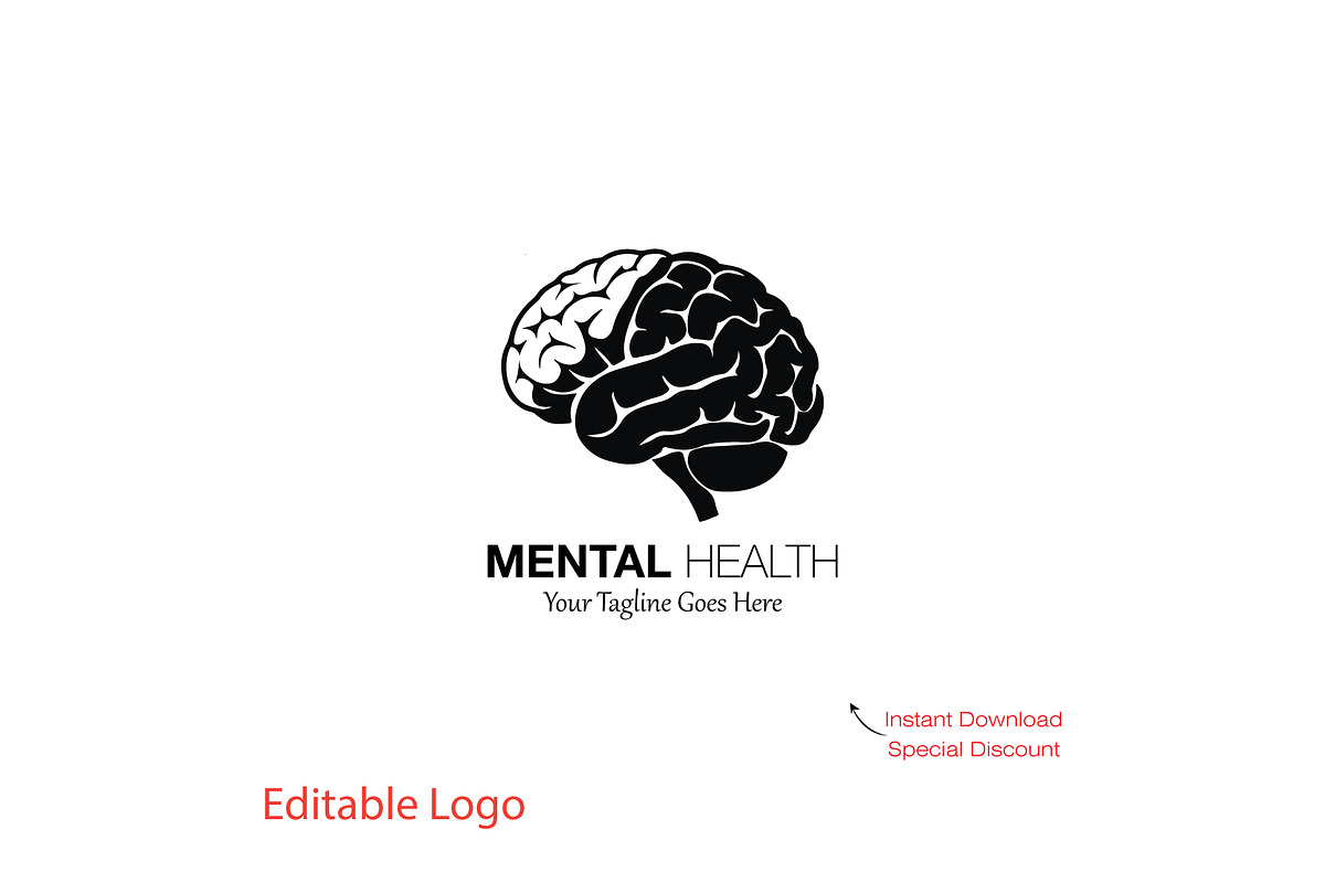 Psychology & Brain Logo Template