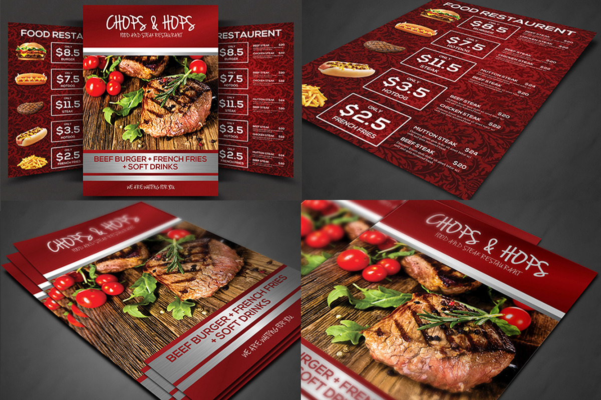 Food Menu Big Bundle, a Flyer Template by AfzaalGraphics (Photo 6 of 22)