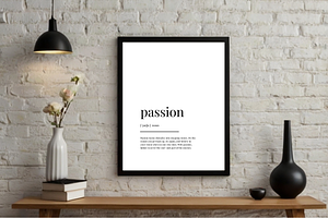 “Passion”Printable Definition Poster