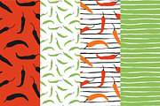 10 Hot Peppers seamless patterns, a Pattern Graphic by Midstream (Thumbnail 2 of 4)