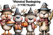 Whimsical Thanksgiving Clipart, an Illustration by DreamArtGraphic (Thumbnail 1 of 5)