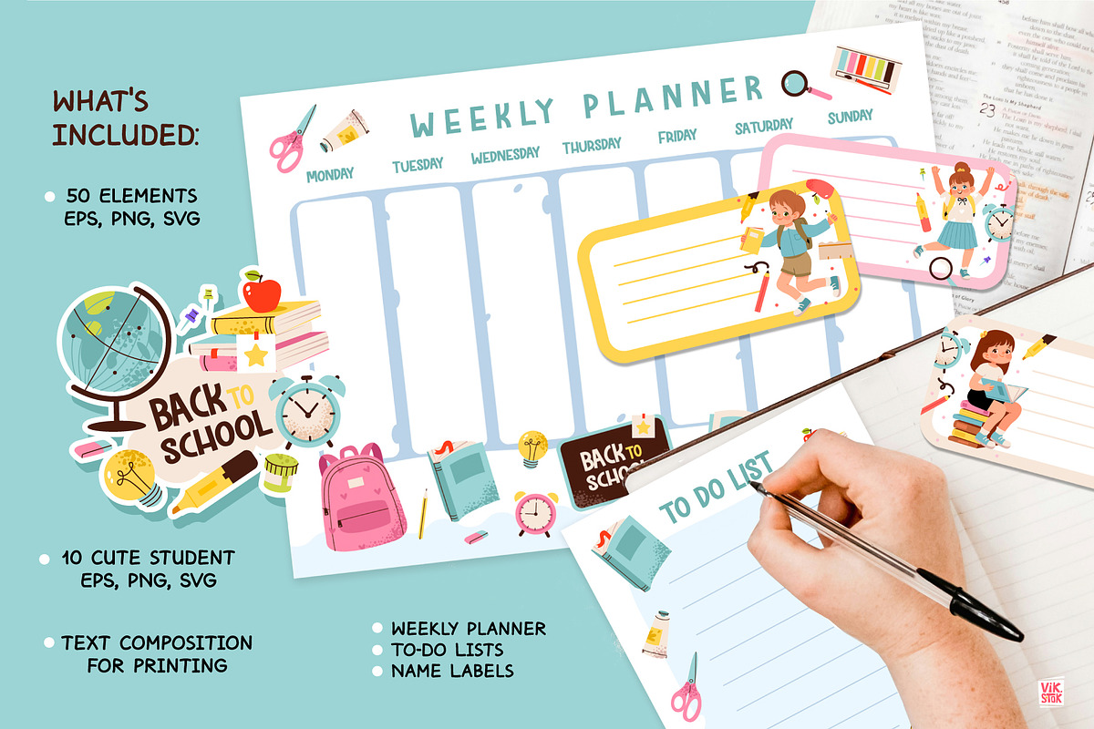 Back to School Vector Bundle, an Education Illustration by vik.stock (Photo 7 of 7)