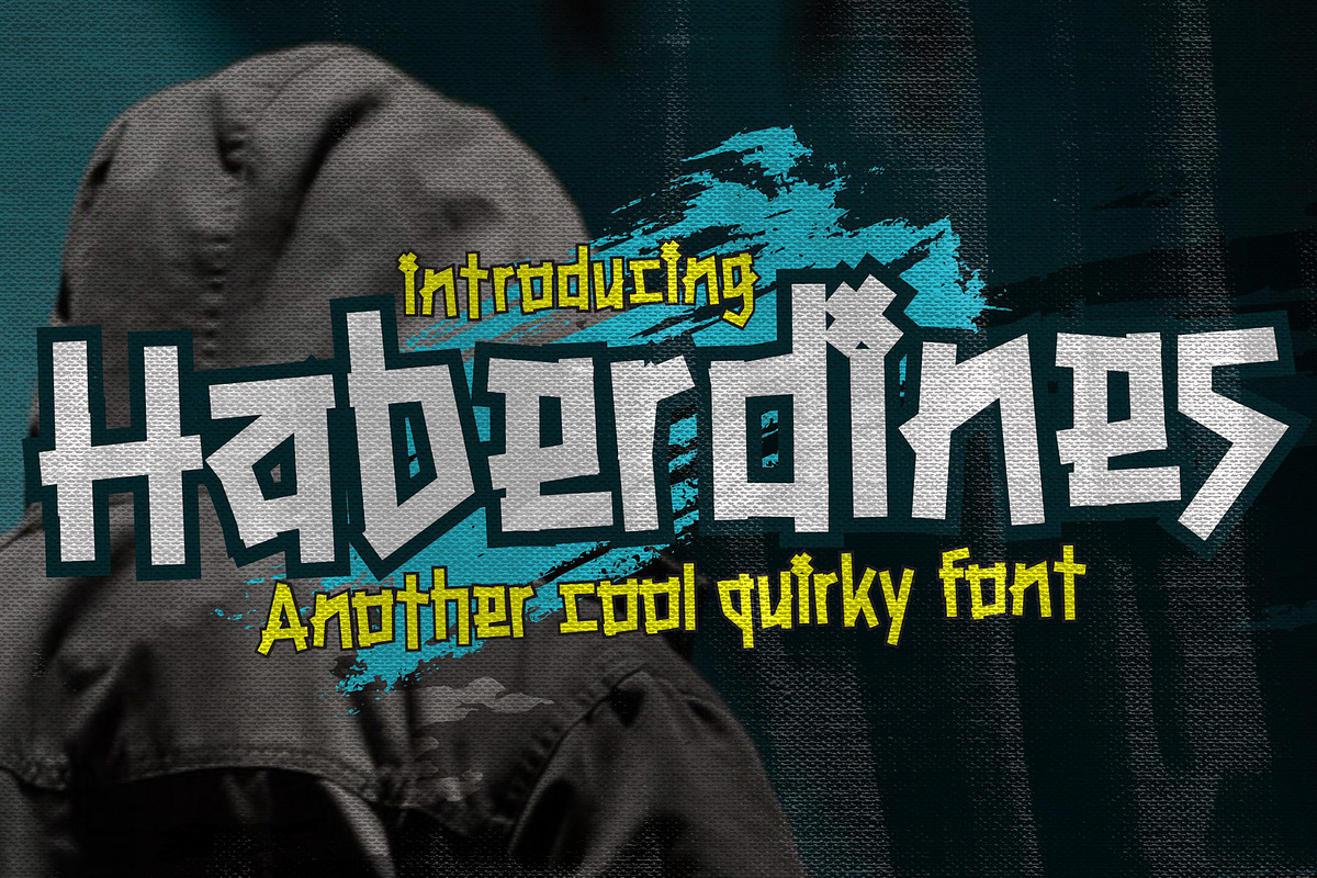 Haberdiness - Quirky Typeface, a Font by Gassstype (Photo 1 of 8)