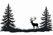 Running Deer Silhouette Set, an Illustration by BIPLOB EXPERT (Thumbnail 5 of 7)