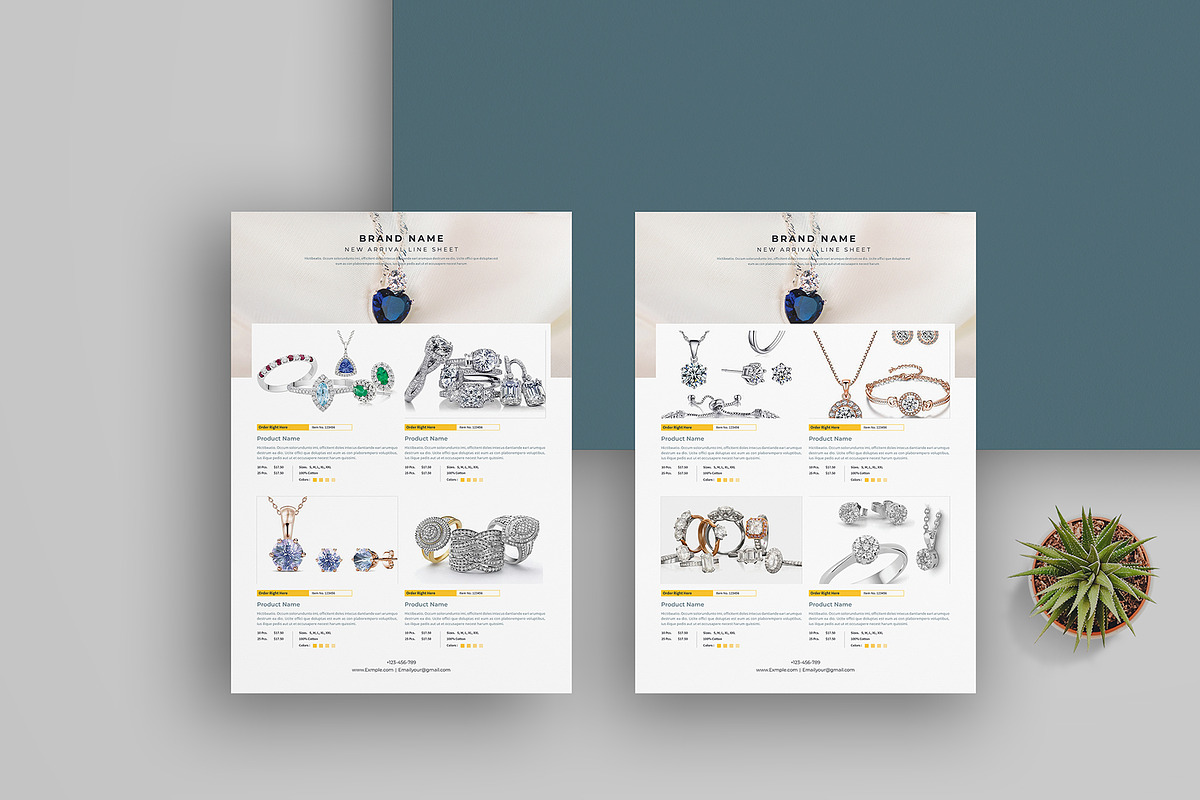 Line Sheet Bundle | Word & Indd, a Stationery Template by obayes (Photo 32 of 34)