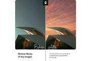 Sunset Sky Replacement Pack, a Preset Add-On by Pix Cafe (Thumbnail 4 of 7)