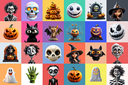 320 Elements Halloween Characters, a Characters & Person 3D Model by Digital Blood (Thumbnail 3 of 15)