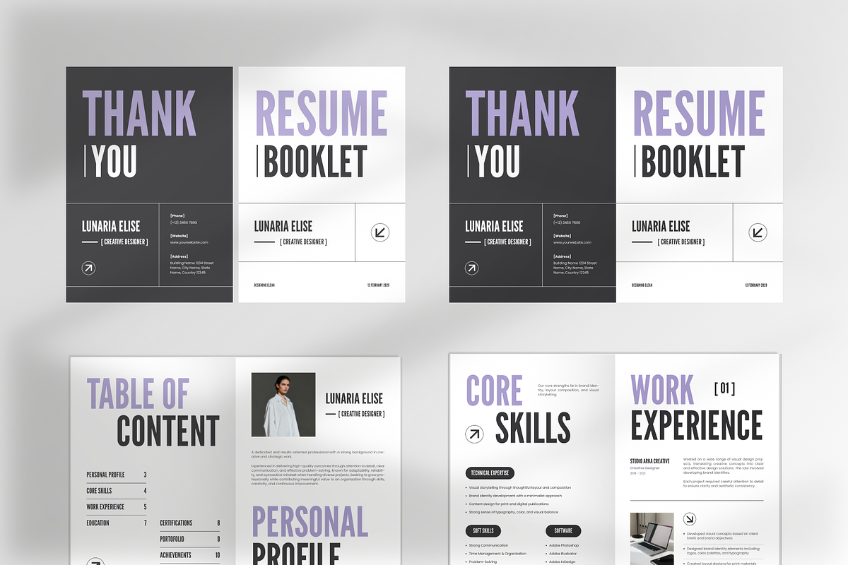 Resume Booklet, a Print Template by Annora Studio (Photo 5 of 6)