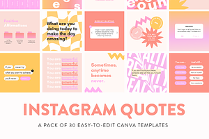 Fancy Instagram Quote Post Templates