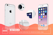 Awesome iPhone 6S Mockups, an iPhone Mockup by Mockups & Illustrations (Thumbnail 4 of 11)