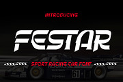 Festar - Sport Racing Car, a Sans Serif Font by twinstd (Thumbnail 1 of 7)