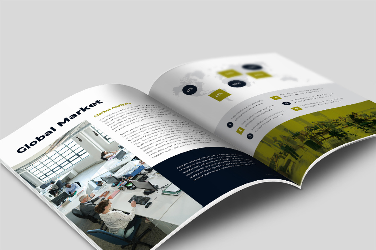 Green Company Profile Business Plan, a Brochure Template by UICreative (Photo 2 of 4)