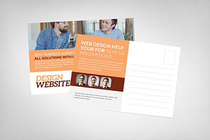 Website Design Business Postcard