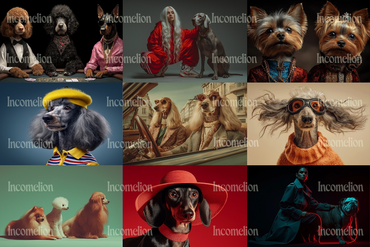 40 Editorial Dog Stock Photos, an Animal Illustration by Incomelion (Photo 3 of 13)