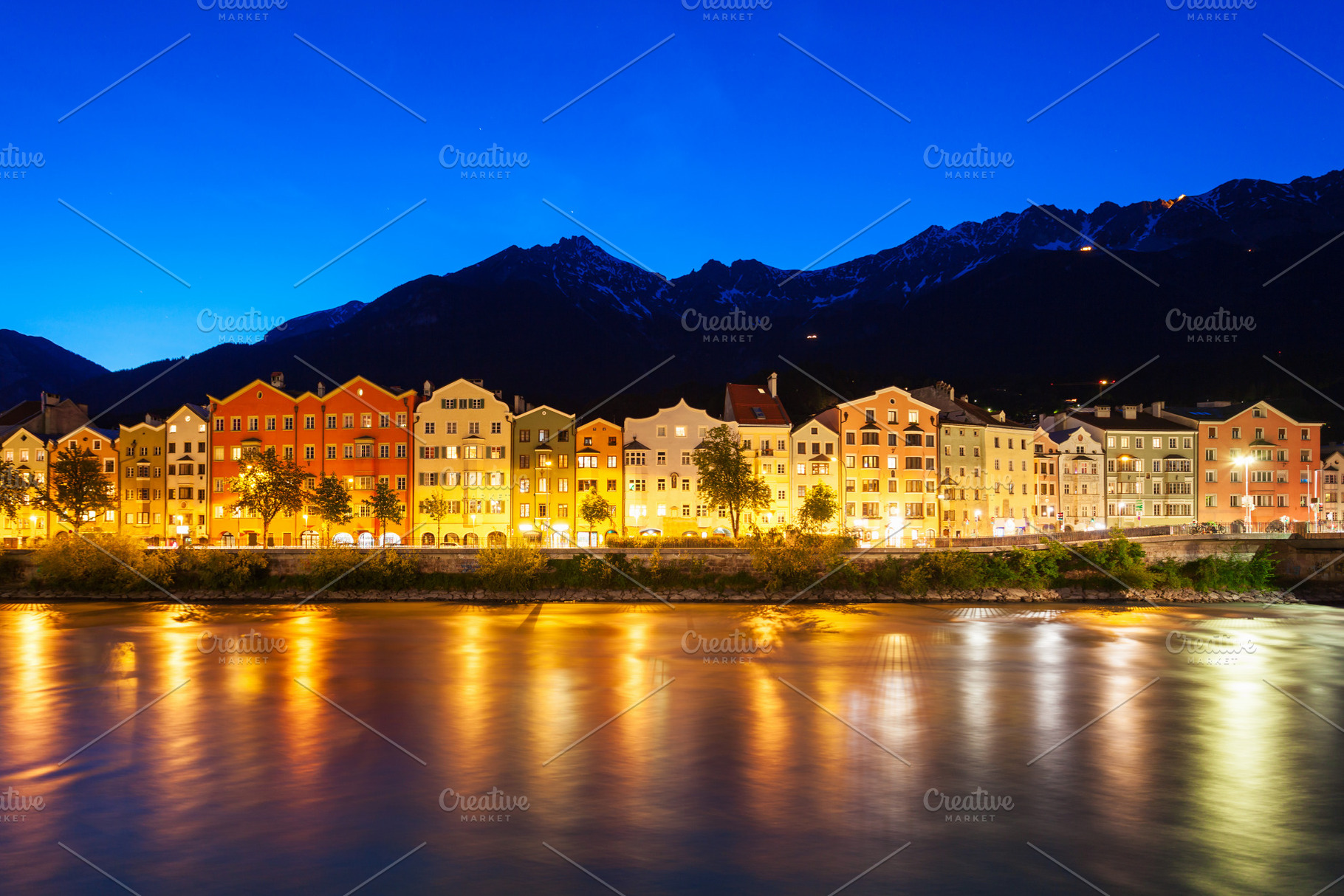 Innsbruck embankment in Austria, a Photo by saiko3p