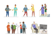 Senior People - Cartoon Characters, a Templates & Theme by Boyko Pictures (Thumbnail 11 of 14)