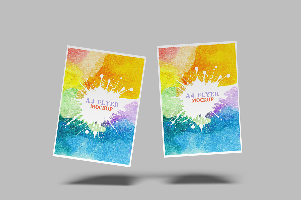A4 Flyer Mockup, an Advertising Mockup by Bangdastudio (Photo 5 of 6)