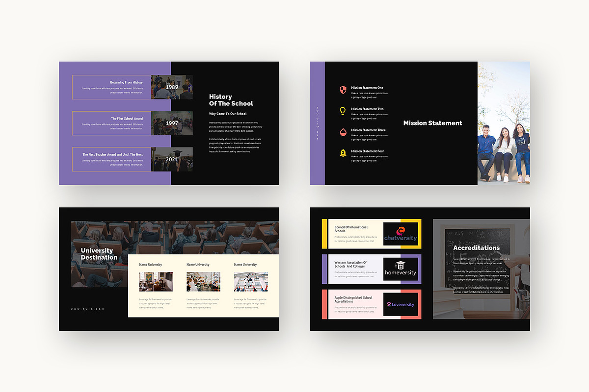 Qvio : School Promo Google Slides, a Presentation Template by Punkl Camp (Photo 10 of 16)