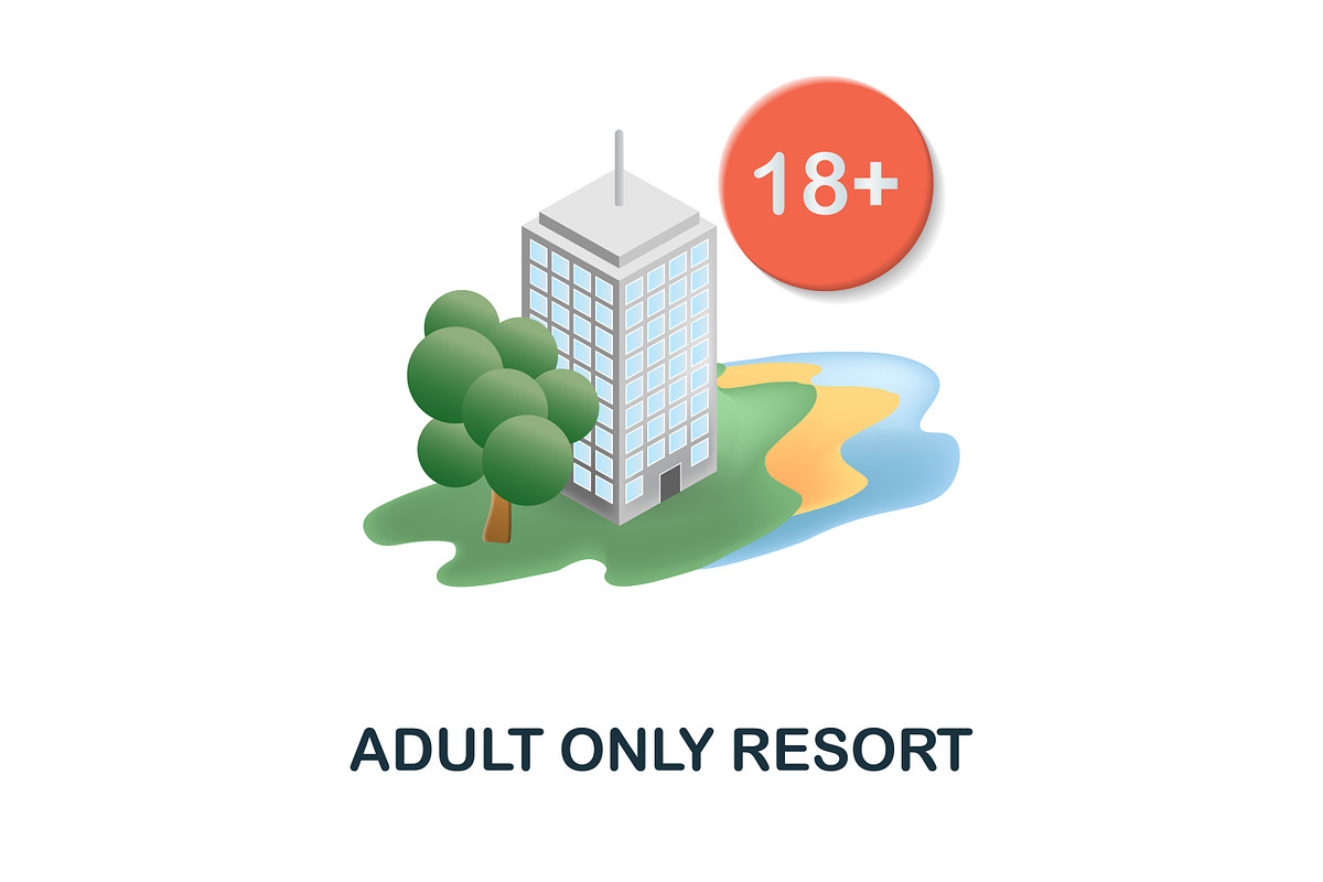 Resorts 3D Icons Set Bundle, an Object Graphic by Aimagenarium@gmail.com (Photo 10 of 21)