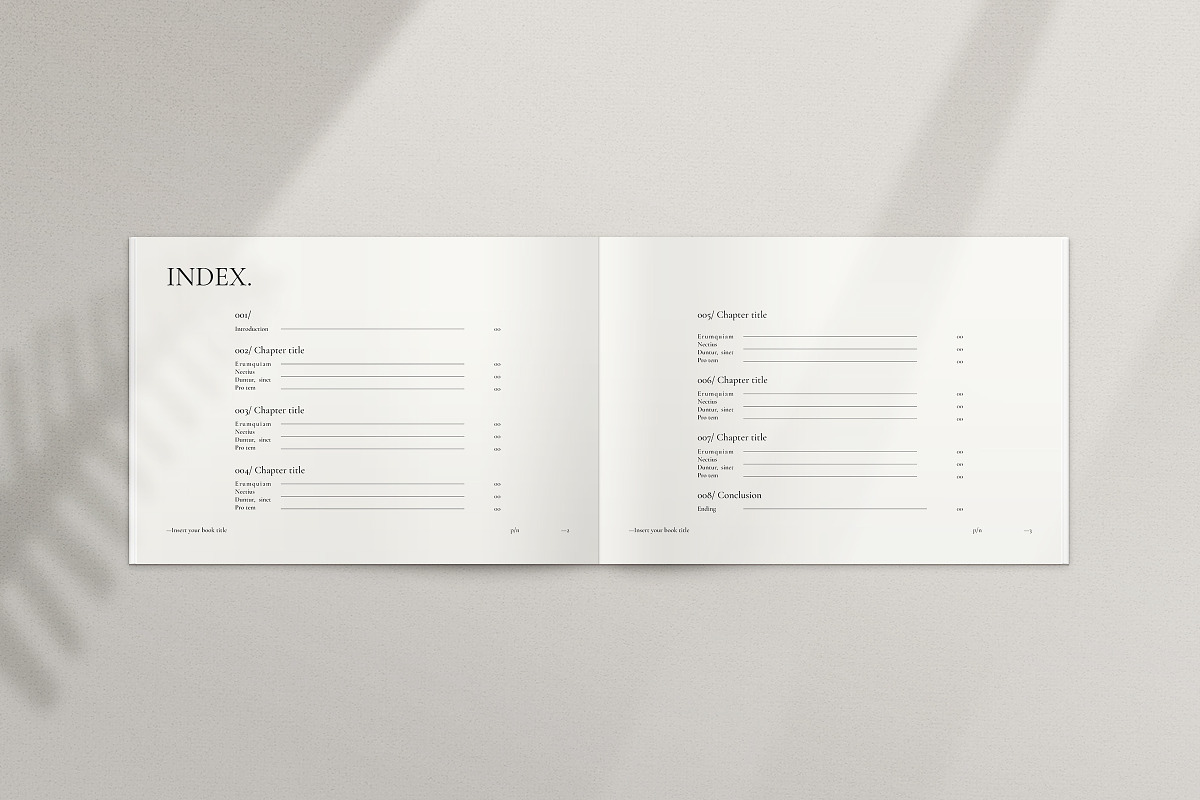 Book Title Layout Landscape Template, a Brochure Template by ArtisanaAura (Photo 4 of 23)