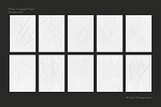 14 White Crumpled Paper Backgrounds, a Background Photo by Ksuview (Thumbnail 2 of 3)