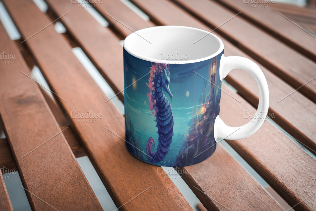 Template art, Enchanting Seahorse, a Branding & Logo Template by Boho Pixel Dust (Photo 7 of 8)