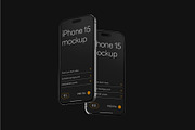 iPhone 15 Pro Mockup Set, an iPhone Mockup by Deeplab (Thumbnail 9 of 9)