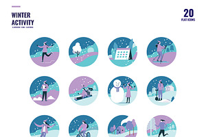 WINTER ACTIVITY ICONS