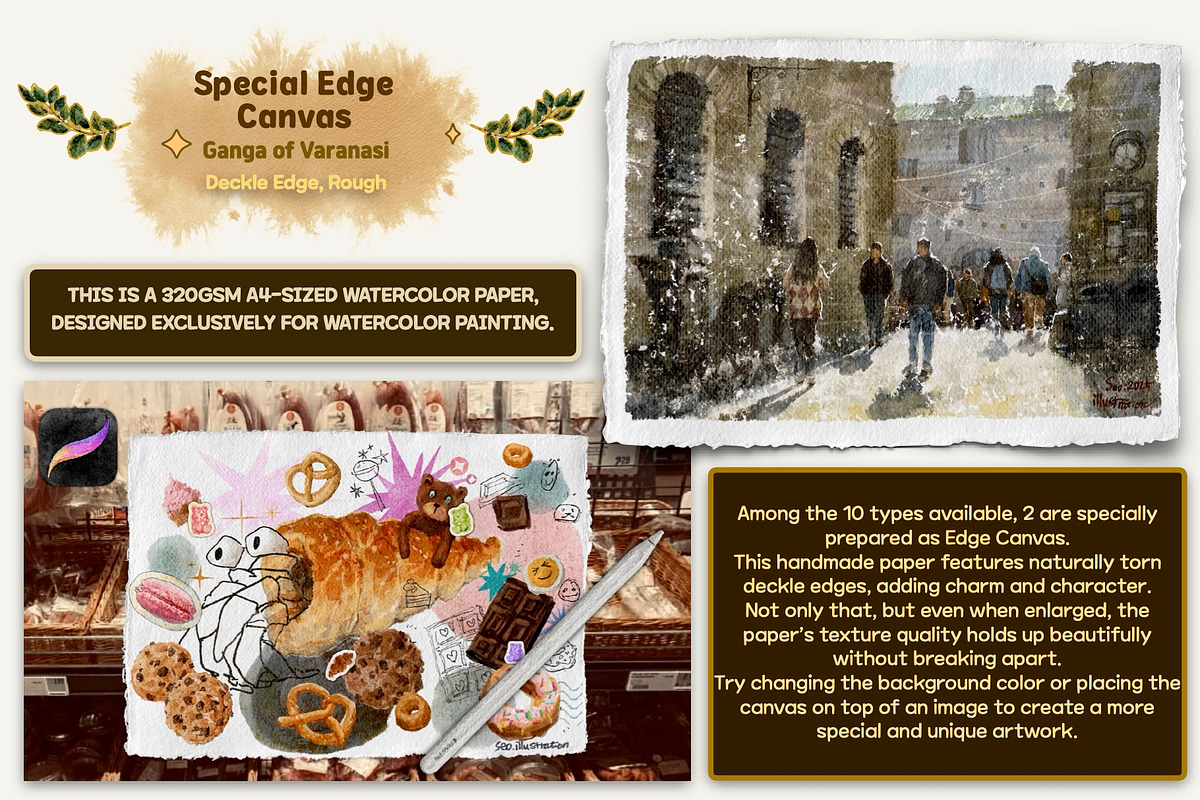 Authentic WATERCOLOR BRUSHES by Seo, a Brushes & More by Illustration by Seo (Photo 27 of 33)
