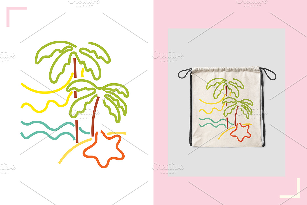 SUMMER ILLUSTRATION SET (8 elements), a Seasonal Illustration by Bonfloret Studio (Photo 5 of 9)