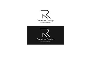 Initial letter R logo geometry., a Branding & Logo Template by LOGOCREATIVE