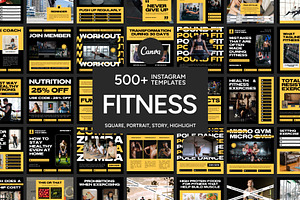 Fitness Yellow Template