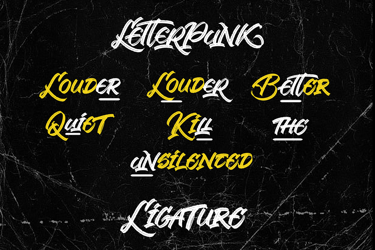 Letterpunk - Grunge Brush Font, a Handwritten Font by Inviline.co (Photo 3 of 10)