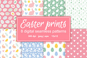 Easter seamless patterns set, a Pattern Graphic by Swetsol (Thumbnail 1 of 7)