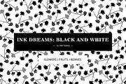 INK DREAMS: BLACK & WHITE PATTERNS, a Pattern Graphic by HANNA V (Thumbnail 1 of 9)