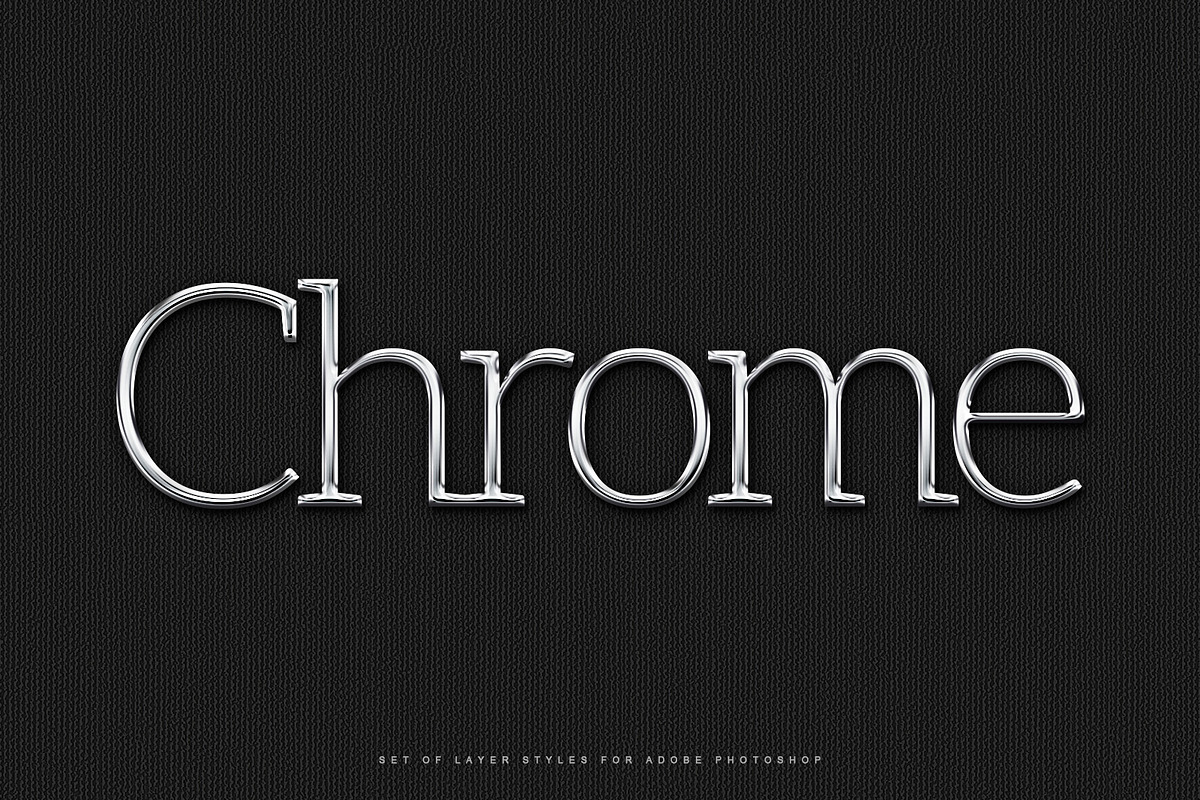 Metal Chrome Text Effects Photoshop, a Brushes & More by Giallo (Photo 21 of 27)