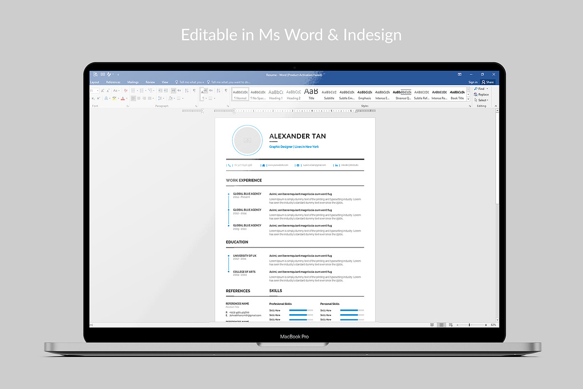 Resume, a Resume Template by Brochure-Market (Photo 4 of 4)