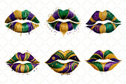Mardi Gras Lips Clipart Mardi Gras, an Illustration by Black Bird Studio (Thumbnail 4 of 6)