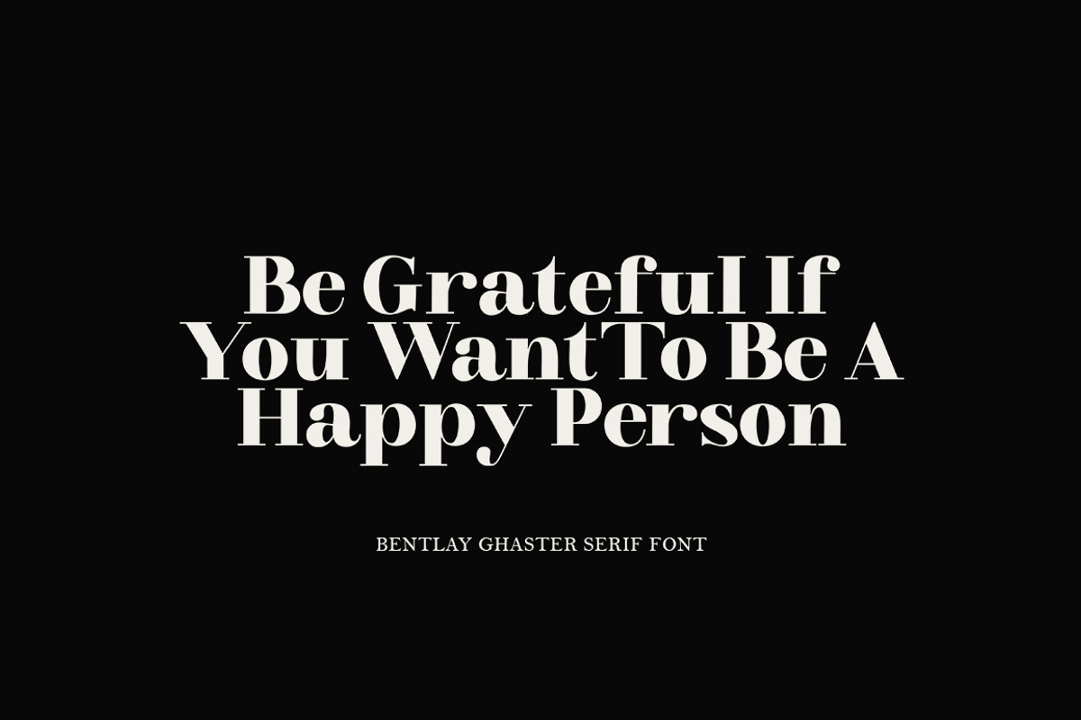 Bentlay Ghaster, a Serif Font by Ws Studio (Photo 14 of 20)