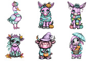 Cute Halloween Farm PNG Clipart, a Seasonal Illustration by DreamArtGraphic (Thumbnail 2 of 5)