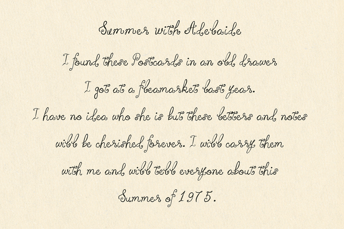 Whimsy Handwritten Vintage Script, a Handwritten Font by Laras Wonderland (Photo 12 of 13)