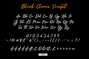 Black Clover Font Duo