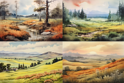 Serene Landscapes Collection, a Seasonal Illustration by artsy-fartsy (Thumbnail 2 of 5)
