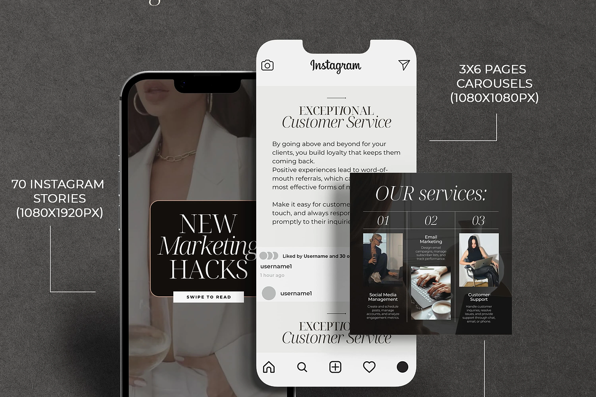 Business coach Instragram Templates, a Social Media Template by SwitzerShop (Photo 3 of 8)