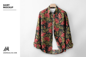 Men's long sleeve shirt Mockup, a Shirt Mockup by Andrea Muller