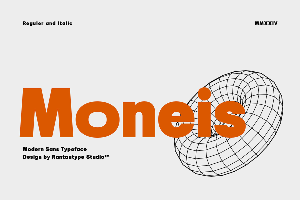 Moneis Modern Sans Typeface, a Sans Serif Font by RantautypeStudio (Photo 1 of 15)