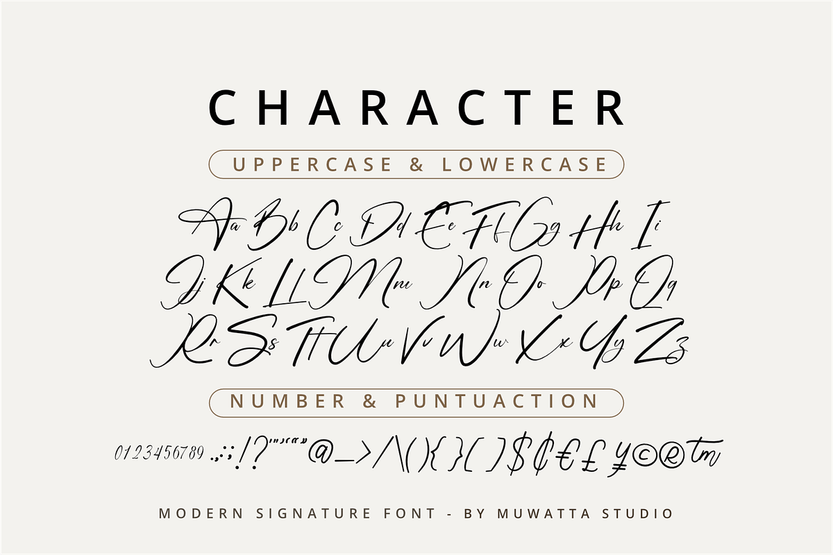 Sacrifice Modern Signature Font, a Script Font by Muwatta Studio (Photo 8 of 10)
